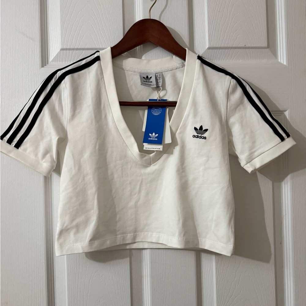 Adidas women’s cropped tee size s